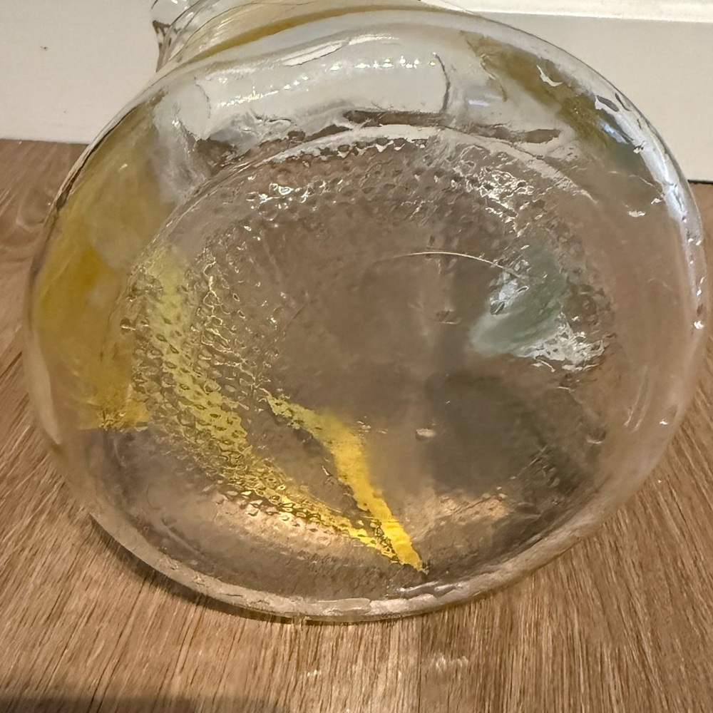 Vintage Libbey Glass Pitcher: Yellow Wheat Design, 1950s Kitchenware - Picture 3 of 3